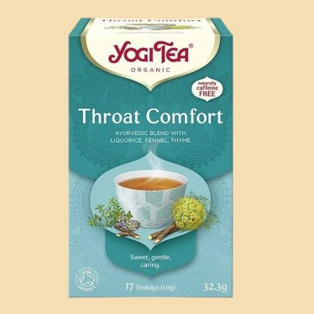 Yogi Throat Comfort Bio Tea (Toroknyugtató tea) 17db