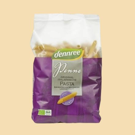 Dennree bio teljes kiőrlésű durum penne tészta 500g