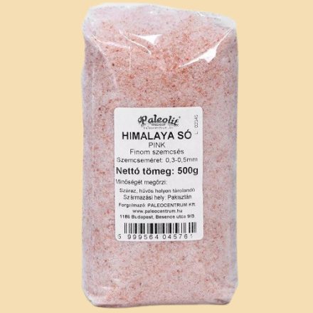 Paleolit Himalaya (Himalája) só, finom, rózsaszín 500g