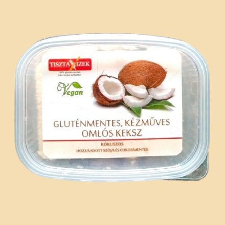 Tiszta Ízek kókuszos omlós gluténmentes keksz 180g