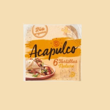 Acapulco bio lágy tortilla tészta 240g (6 db)